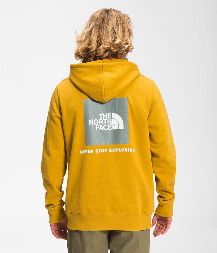 Sudadera Con Capucha The North Face Hombre Box Nse Pullover Amarillo - Peru 50364DBKE